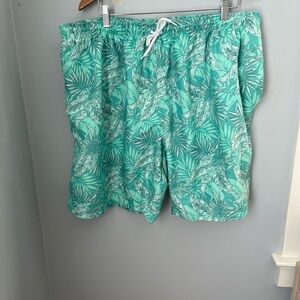 Saddlebred Green Swim Trunks Quick-Drying Elastic‎ Waist